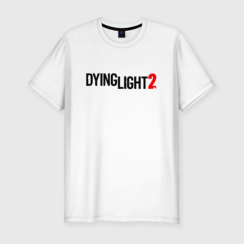Мужская slim-футболка DYING LIGHT 2 LOGO GAME / Белый – фото 1