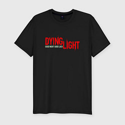 Мужская slim-футболка DYING LIGHT RED LOGO GNGL