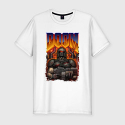 Футболка slim-fit DOOM 64, цвет: белый