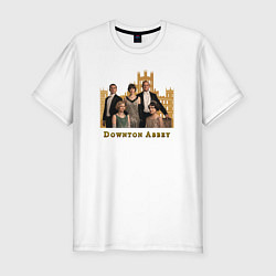 Футболка slim-fit Downton Abbey Аббатство Даунтон, цвет: белый