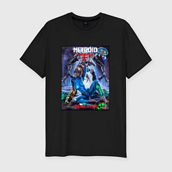 Мужская slim-футболка Poster Game Over Metroid Dread