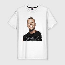 Футболка slim-fit James Alan Hetfield - Metallica, цвет: белый