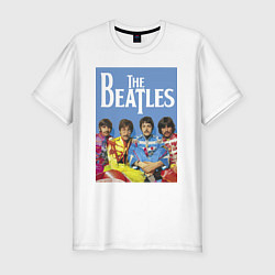 Футболка slim-fit The Beatles - world legend!, цвет: белый