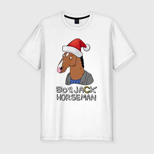 Мужская slim-футболка Bo Ho Ho Jack Horseman / Белый – фото 1
