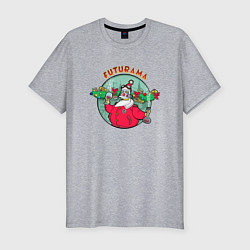 Футболка slim-fit X-mas Futurama, цвет: меланж