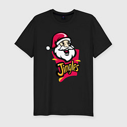 Футболка slim-fit Santa Jingles, цвет: черный