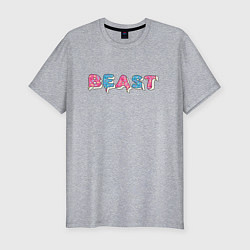 Мужская slim-футболка Mr Beast - Art 1