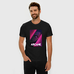 Футболка slim-fit Arcane Neon, цвет: черный — фото 2