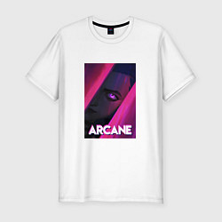 Футболка slim-fit Arcane Neon, цвет: белый