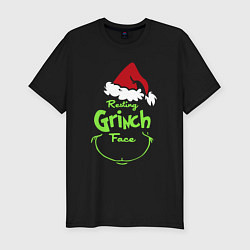 Футболка slim-fit Resting Grinch Face, цвет: черный