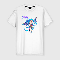 Футболка slim-fit JINX ARCANE ЛИГА ЛЕГЕНД, цвет: белый