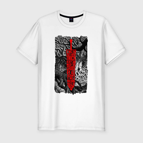 Мужская slim-футболка BERSERK SWORD БЕРСЕРК МЕЧ / Белый – фото 1