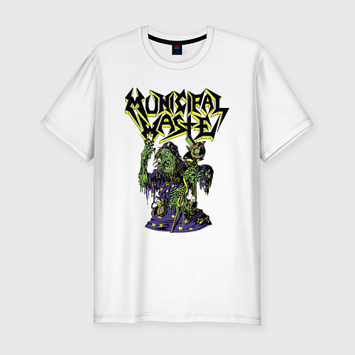 Мужская slim-футболка Municipal Waste - a witchs Dream / Белый – фото 1