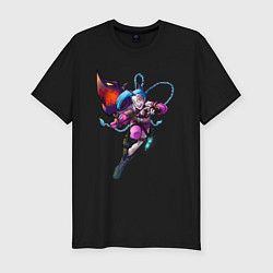 Футболка slim-fit LEAGUE OF LEGENDS JINX ARCANE, цвет: черный