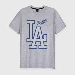 Футболка slim-fit Los Angeles Dodgers - baseball team, цвет: меланж