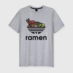 Мужская slim-футболка Лапша Рамен Ramen