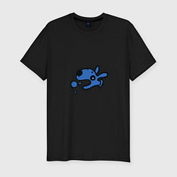 Мужская slim-футболка Граффити собачка