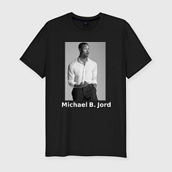 Мужская slim-футболка Невероятный Майкл Дордан