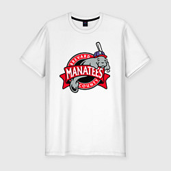 Мужская slim-футболка Brevard County Manatees - baseball team