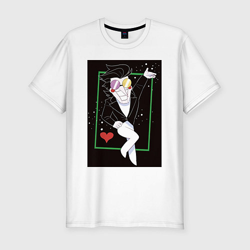 Мужская slim-футболка Deltarune - Big Love / Белый – фото 1