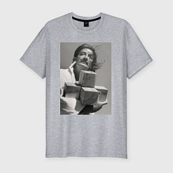 Мужская slim-футболка Salvador Dali & cross