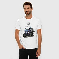 Футболка slim-fit YAMAHA - legendary racing team!, цвет: белый — фото 2