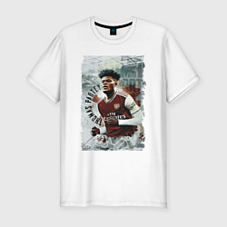 Футболка slim-fit Thomas Partey - Arsenal, England, цвет: белый