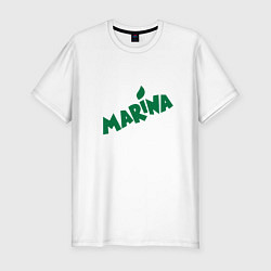 Мужская slim-футболка Миринда Марина