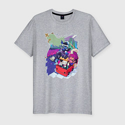 Футболка slim-fit DELTARUNE ART, цвет: меланж