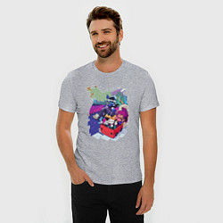 Футболка slim-fit DELTARUNE ART, цвет: меланж — фото 2