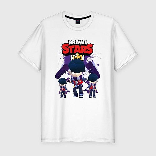 Мужская slim-футболка EDGAR EPIC HERO BRAWL STARS / Белый – фото 1