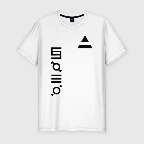 Мужская slim-футболка 30 Seconds to Mars: До марса / Белый – фото 1