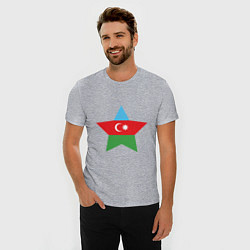 Футболка slim-fit Azerbaijan Star, цвет: меланж — фото 2