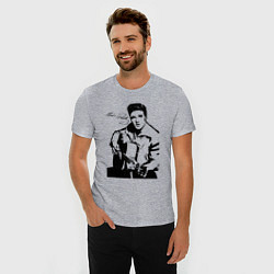 Футболка slim-fit Elvis, цвет: меланж — фото 2