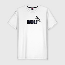 Мужская slim-футболка Wolf brand
