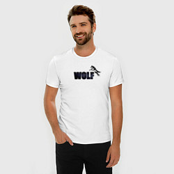 Футболка slim-fit Wolf brand, цвет: белый — фото 2