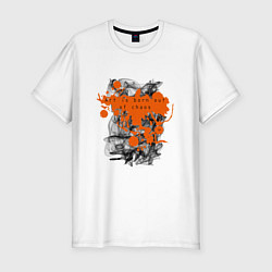 Футболка slim-fit Коллекция Get inspired! Art is born out of chaos А, цвет: белый