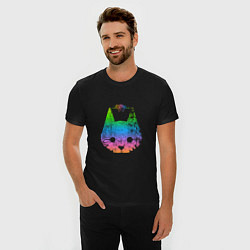 Футболка slim-fit Stray: Gradient, цвет: черный — фото 2