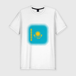 Мужская slim-футболка Мой Казахстан