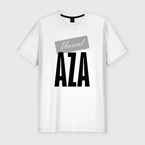 Мужская slim-футболка Unreal Aza / Белый – фото 1