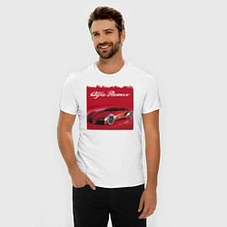 Футболка slim-fit Alfa Romeo - красная мечта!, цвет: белый — фото 2