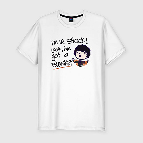 Мужская slim-футболка Бенедикт Камбербэтч 2023 / Белый – фото 1