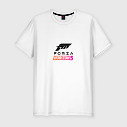 Футболка slim-fit Forza Horizon 5 Logo black, цвет: белый