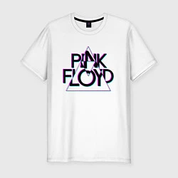 Футболка slim-fit PINK FLOYD ПИНК ФЛОЙД ГЛИТЧ, цвет: белый