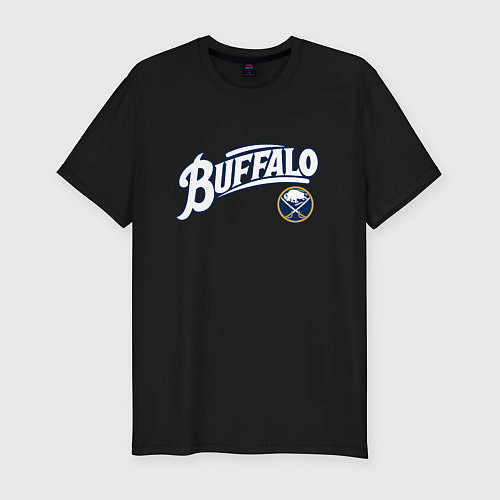 Мужская slim-футболка Баффало Сейберз , Buffalo Sabres / Черный – фото 1