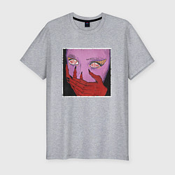 Футболка slim-fit Shut up and behave обложка, цвет: меланж