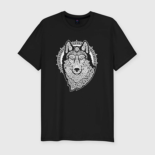 Мужская slim-футболка Northern Wolf / Черный – фото 1