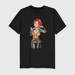 Футболка slim-fit Triss Merigold by sexygirlsdraw, цвет: черный