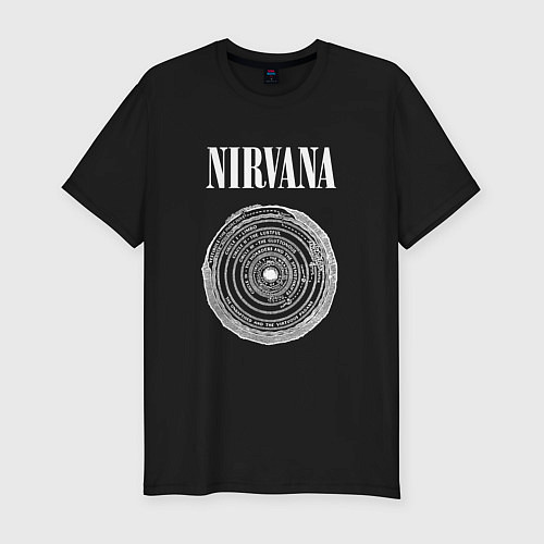 Мужская slim-футболка Nirvana Нирвана Круги ада / Черный – фото 1