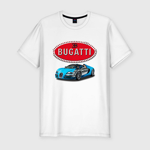 Мужская slim-футболка Bugatti, Italy / Белый – фото 1